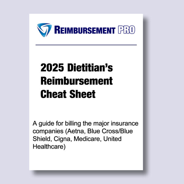 Dietitians Reimbursement Cheat Sheet